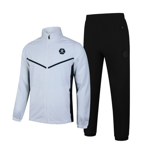 Kelme Custom Men's Tracksuits Two Piece Set Tracksuit Men Sweatshirt Football Sportswear Polyester Training Men's Tracksuit Set 