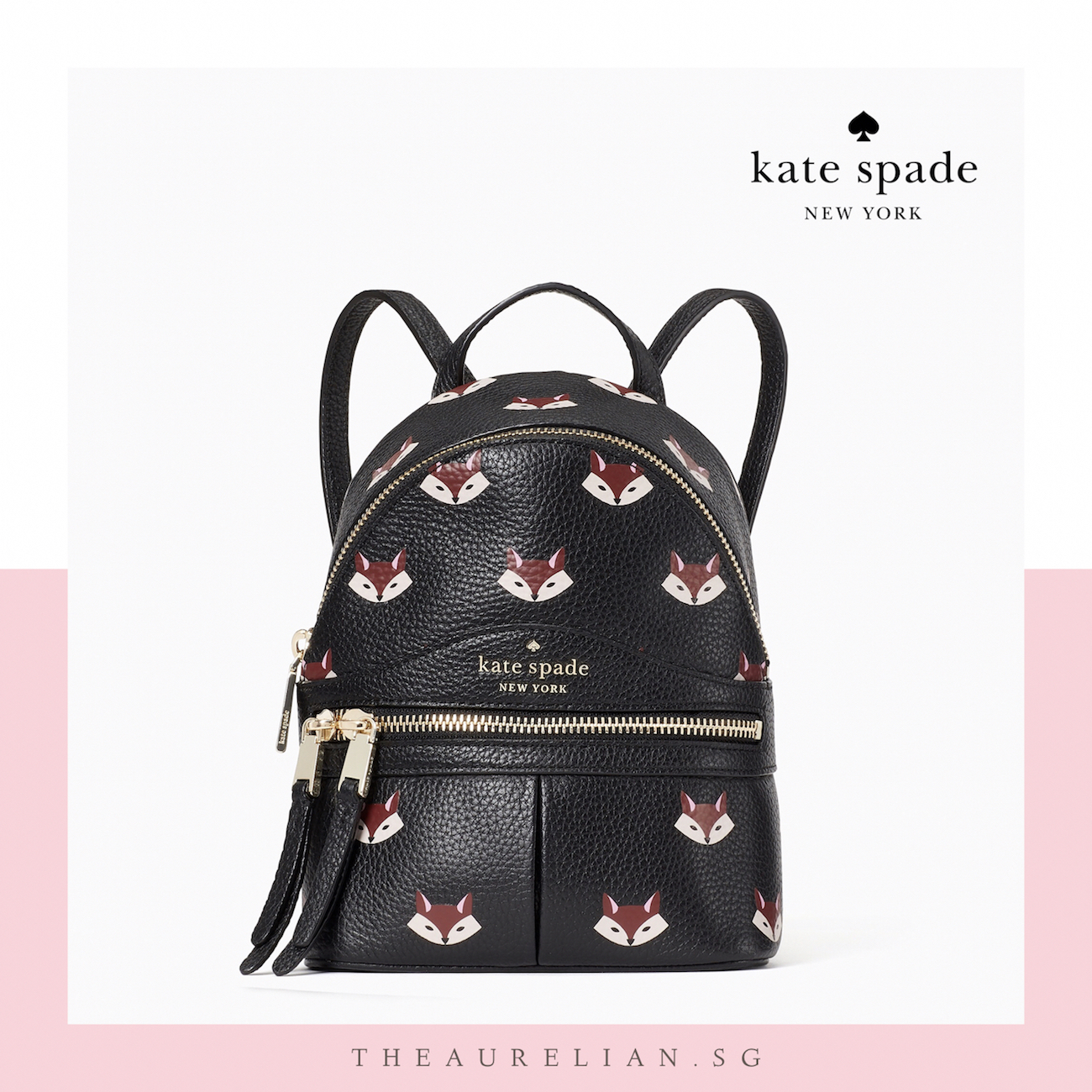 Kate Spade Out of the Woods Fox Mini Convertible Backpack